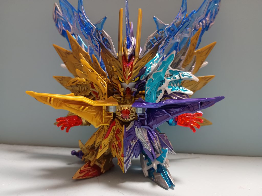 胸パーツがパカーンして必殺技！【ギャラクシーオリジネイト】！！開いた内側はいっそ見えないように黒とかで塗装したほうが良かったかな？(⁠๑⁠•⁠﹏⁠•⁠)まぁそんな些細なことどうでも良いくらいカッコいい(⁠・⁠∀⁠・⁠)