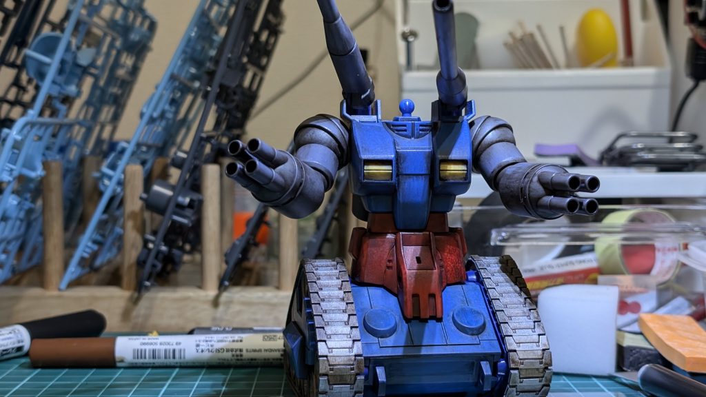 作品名：ざっくり消化<p>グフカスタム専用台座作成してます 量産型にしてみようと思ったけどそんな技術ありませんでした</p>