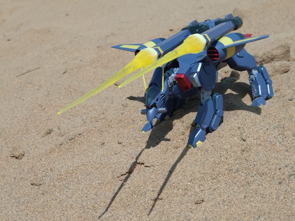 砲撃バージョン。スタンドか何か持ってくるべきだった。