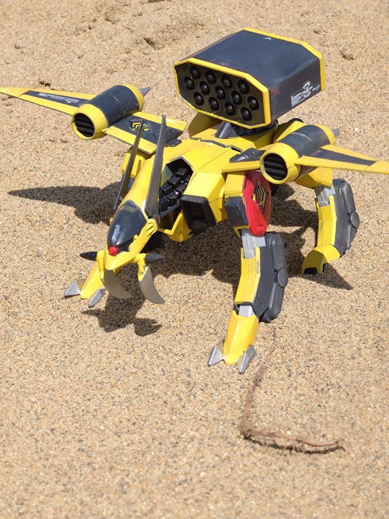 7〜8年前に作ったこの子。改めて見ると塗りむらが、ひどかった。脚部にウェザリング施してくるべきだった。