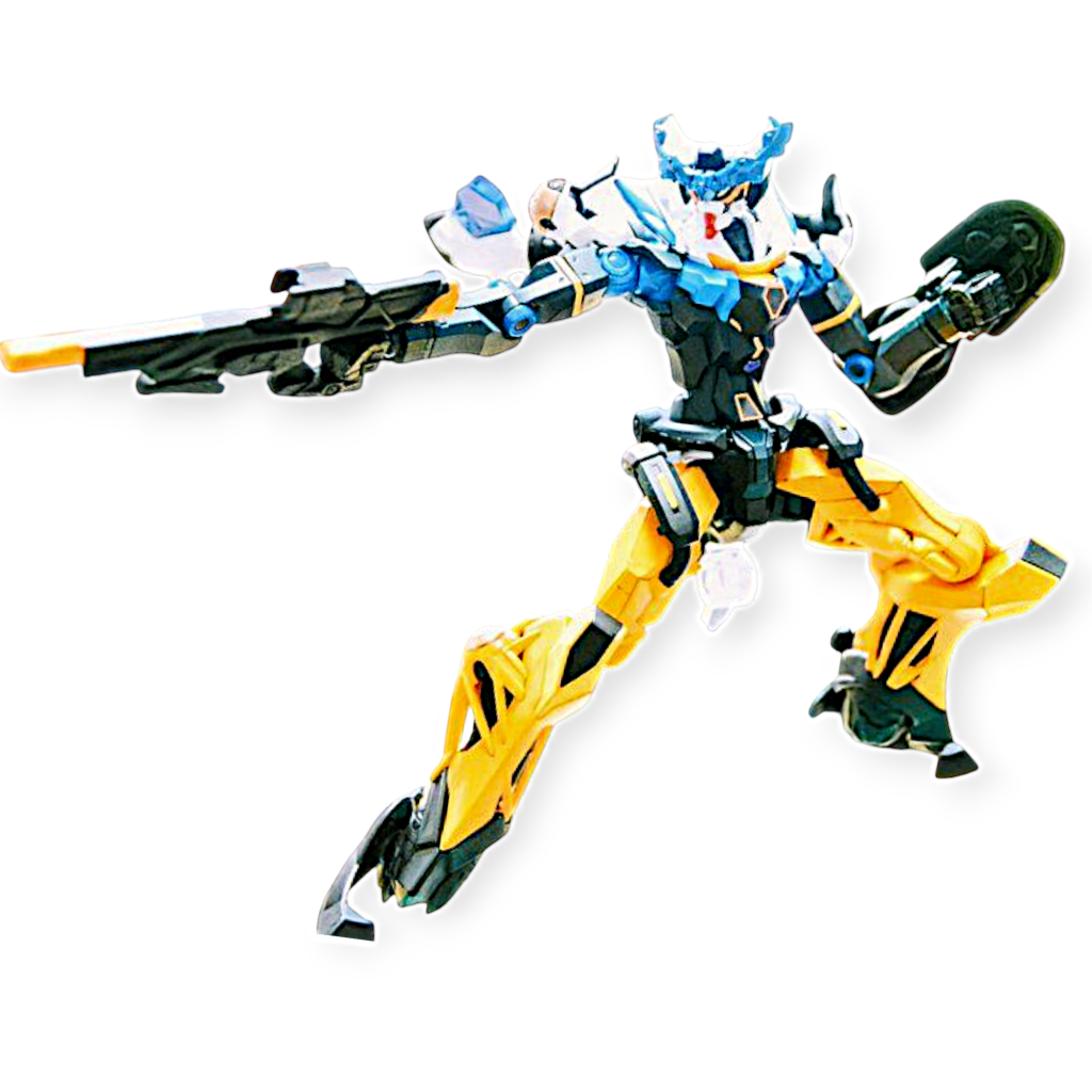 ライフル構えて