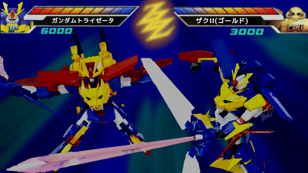 超合剣ダブルミノフスキーゼータ三断斬トライゼータとトライオン3が二つの超剣でZZZの形に切り刻む合体必殺技。ガンダムトライエイジ内で特定のトライオン3とトライゼータの組み合わせで攻撃するとこの技を繰り出していた。