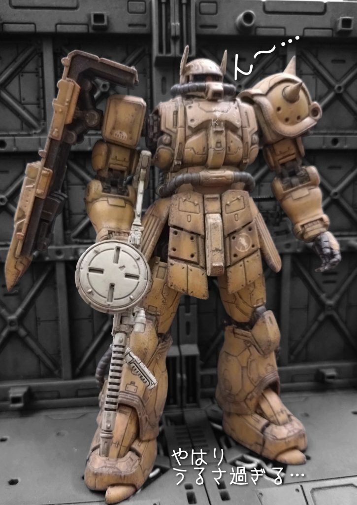 恐らくもう作ることのないであろうディテール細やかザクがまだ2体もいます。。。(オクながし?暗室監禁?)この2択で暫く悩みます♥