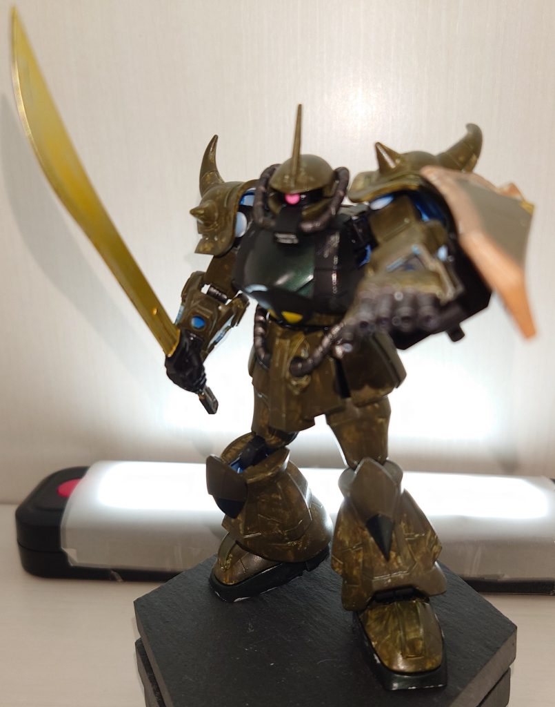 グフは以前に投稿した密林戦仕様グフです ブンドドの新しい楽しみ方ですねAIデジラマメーカーにはお世話になります