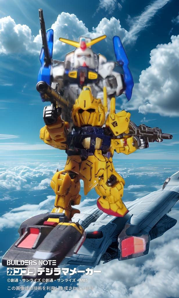 スーパーガンダムと一緒に…マークⅡの顔がボヤケて背後霊みたいですね 笑 次回はゼータガンダムですね