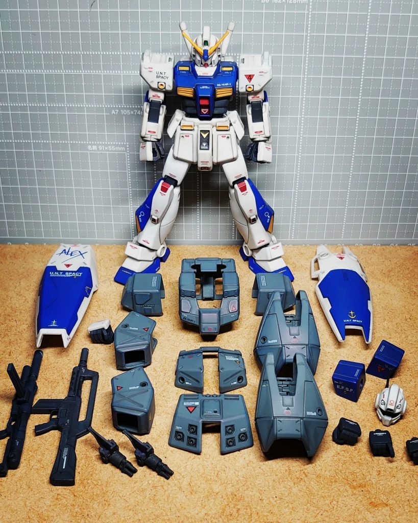 全兵装です。 GMのパーツが余っていたのでコンパチ風にしてみましたw