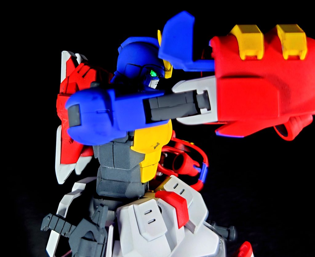 どうした?もう一度笑ってみなよ「ピエロの幻惑!怒れガンダムマックスター」チボデーメイン回で一番好きな話でチボデーが恐怖を克服する時の流れは最高です。ジェスターガンダムも相手の模倣をほぼ完璧に行い強かったですが本気のチボデーには敵いませんでしたね。