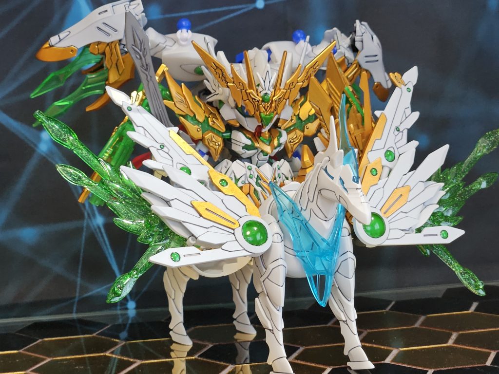 愛馬ペガサスに乗馬 クリアブルー→メタリックグリーンに変えても良かったかもね