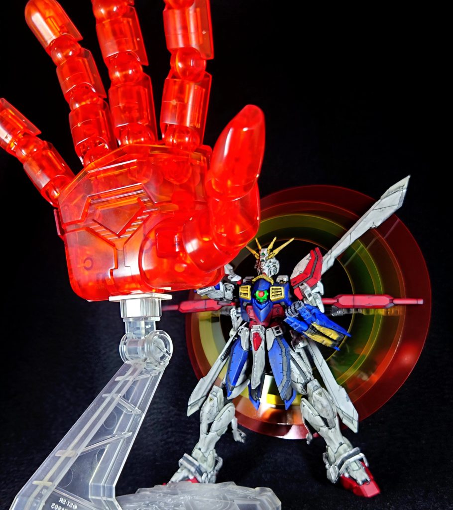 石破天驚……ゴッド!!フィンガーー!!!ゴッドガンダムの必殺技2と派生技。物語終盤でドモンにも必殺の飛び道具が手に入りましたね。天驚拳習得の「石破天驚拳!決闘マスター・アジア」の話も大好きでBパートでつい東方不敗を師匠って呼んじゃうドモンが可愛いです。天驚ゴッドフィンガーは師匠との決戦でしか使用しなかった師匠を越えるため自分で強化した必殺技って感じがカッコいいです。