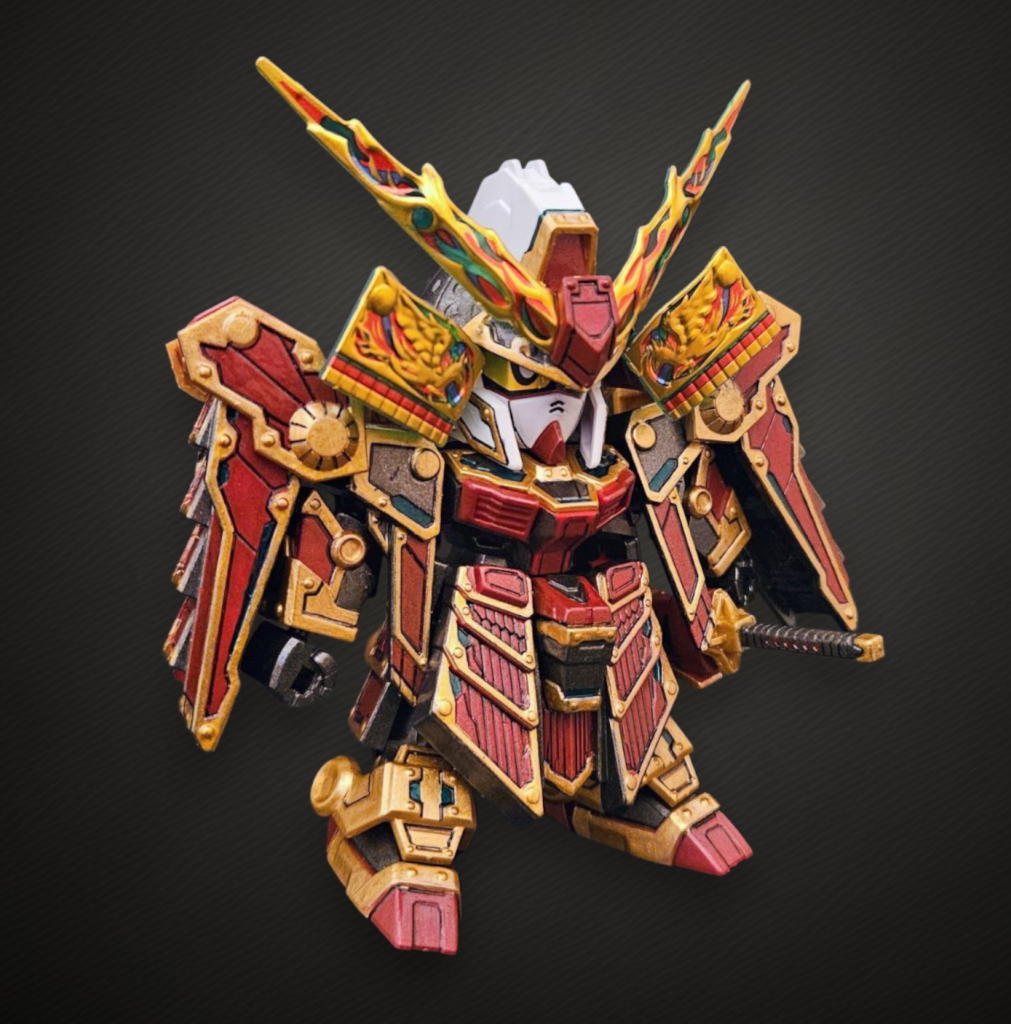 SD78代目武者ガンダム兜飾り仕様–2枚目/制作者：ぴっとみん