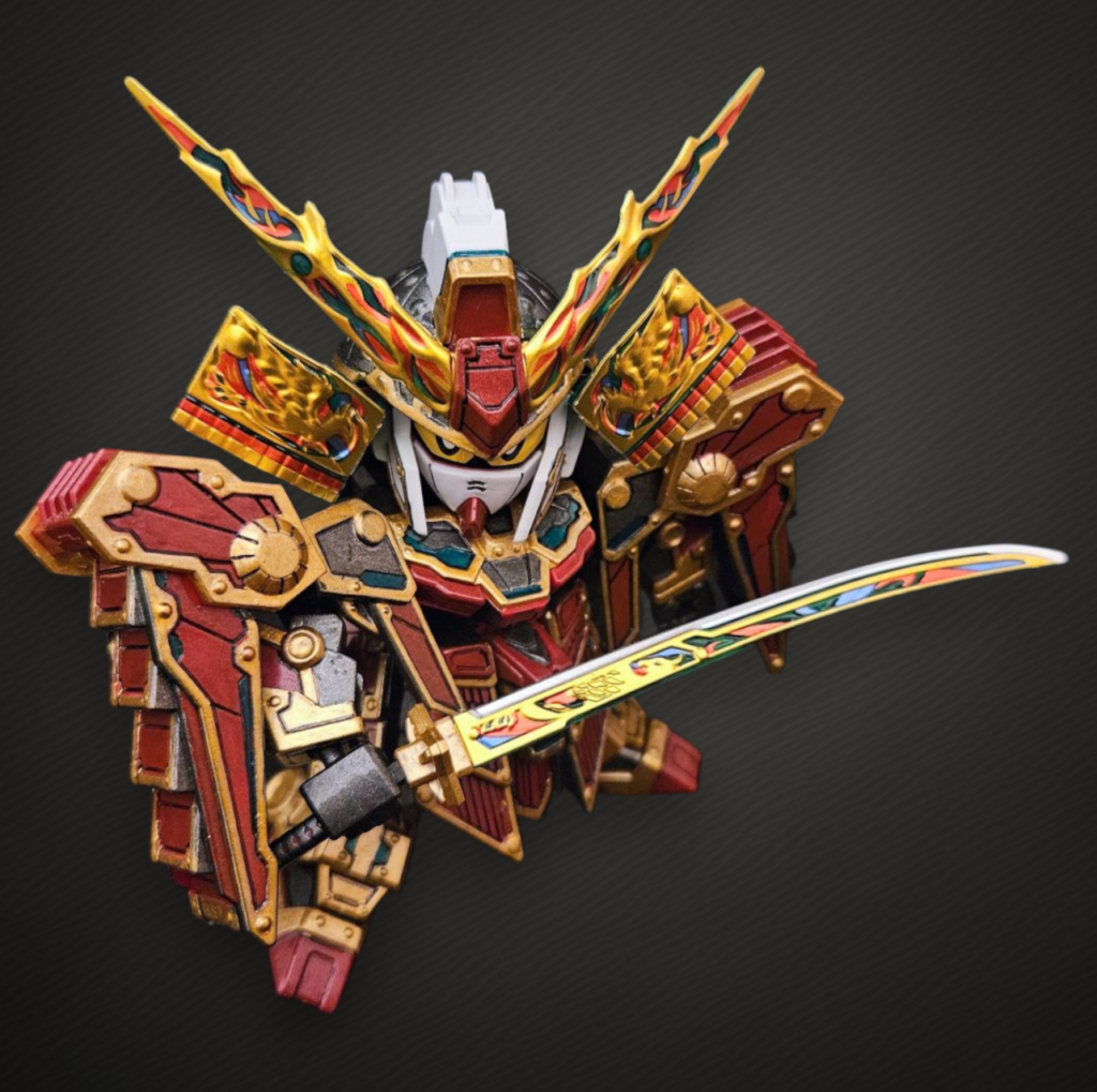 SD78代目武者ガンダム兜飾り仕様–6枚目/制作者：ぴっとみん