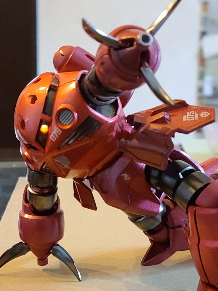 ミキシング MSM07 シャア専用ズゴック メタリック&ミラーメッキ塗装&電飾–3枚目/制作者:@凛1129