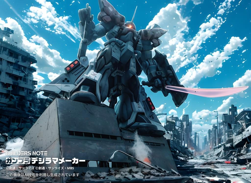 デジラマにしてみました。ジオラマ一体化してますね