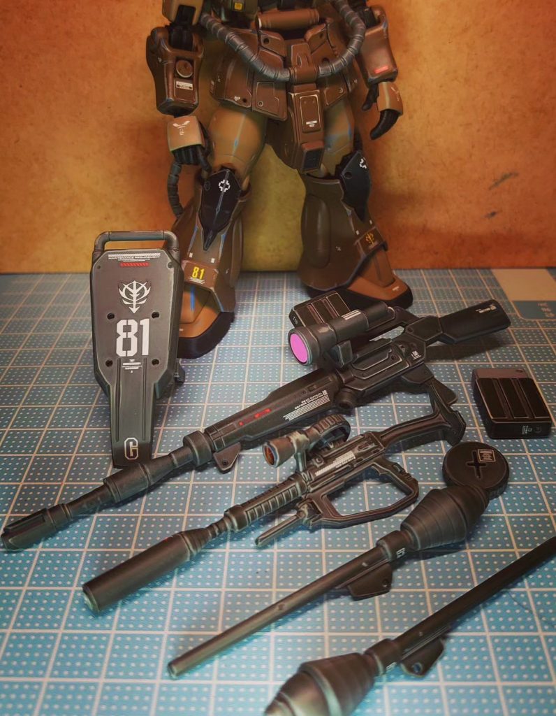 兵装。たまたまいい色になりました。