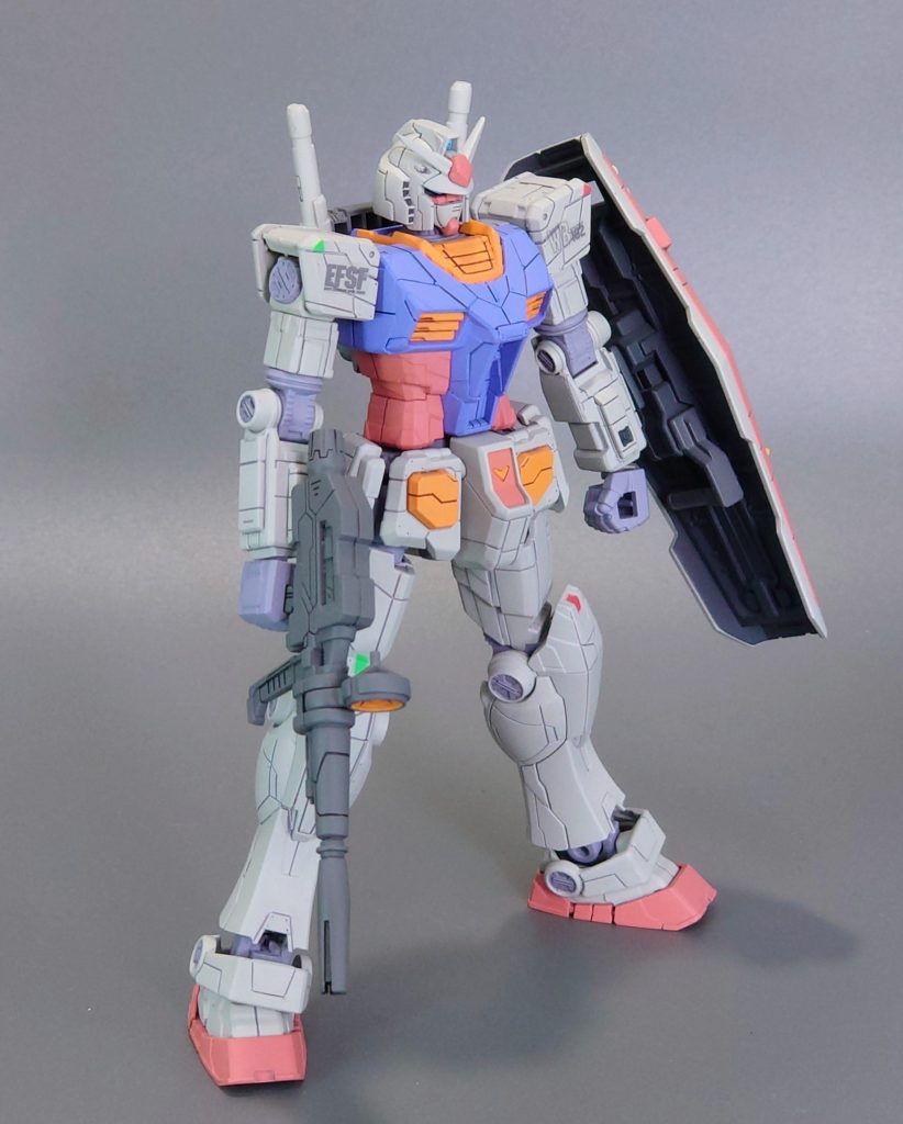 シールド位置を調整できるジョイントを市販パーツにて製作してます。