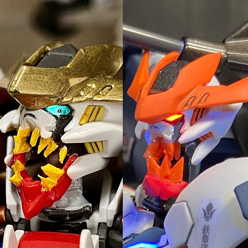 以前はこんな顔でした。全体でヤスリがけ、各パーツの延長などを施しています