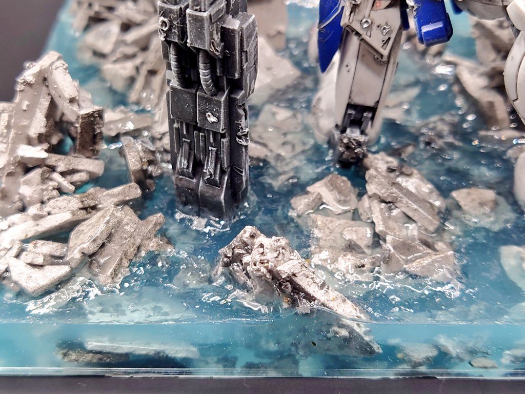 水没した都市廃墟｜@soujirou_soraさんのガンプラ作品｜GUNSTA