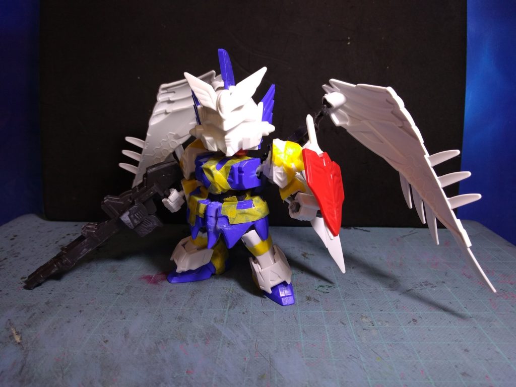 クロスシルエット【SDフレーム】光翼の騎士ウイングゼロ／翼の騎士ゼロ／【CSフレーム】ウイングガンダムゼロEW（CROSS SILHOUETTE【SD Frame】Knight of the Winged Light Wing-ZERO／Winged Knight ZERO／【CS Frame】Wing Gundam Zero EW）–3枚目/制作者：enarin