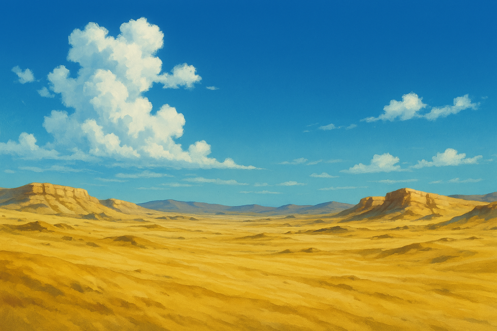 なんとなく後ろが寂しかったので背景をAIに描いてもらいました。