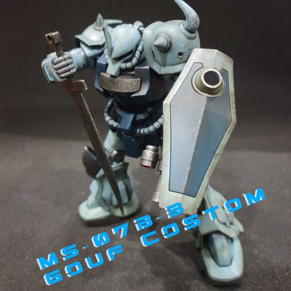 グフカスタム　成形色ウェザリング仕上げ