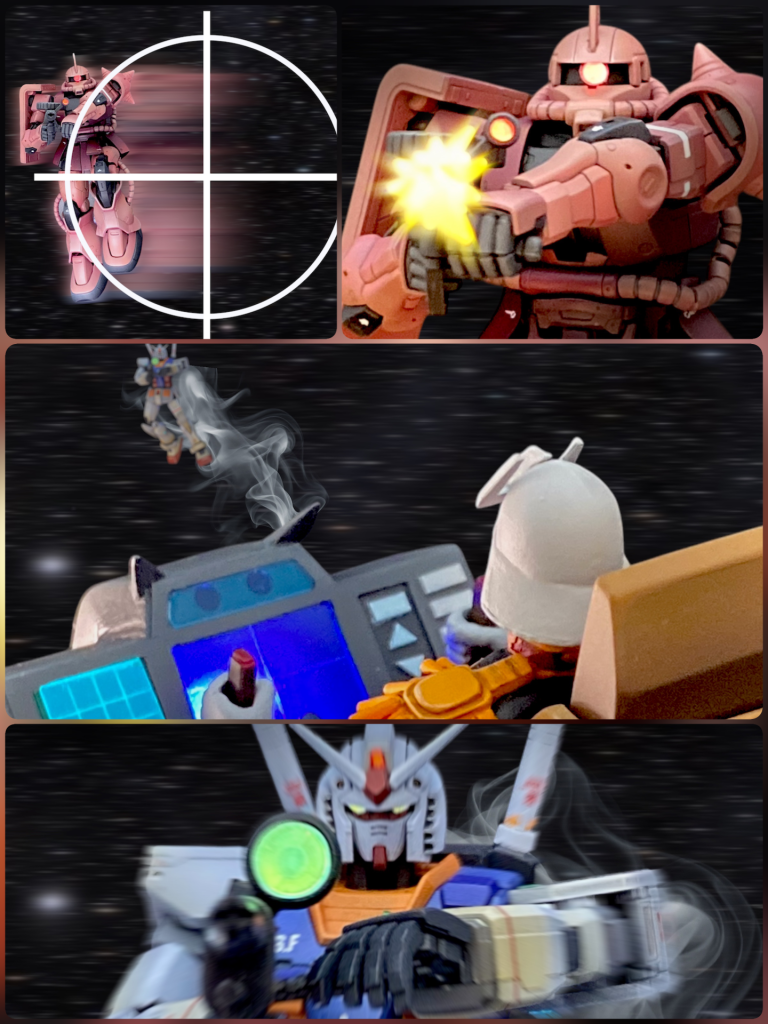 どうだ！…馬鹿なっ、直撃のはずだ！少佐！武器が違います！あの武器は自分は見ていません！当たらなければどうということはない、援護しろ！