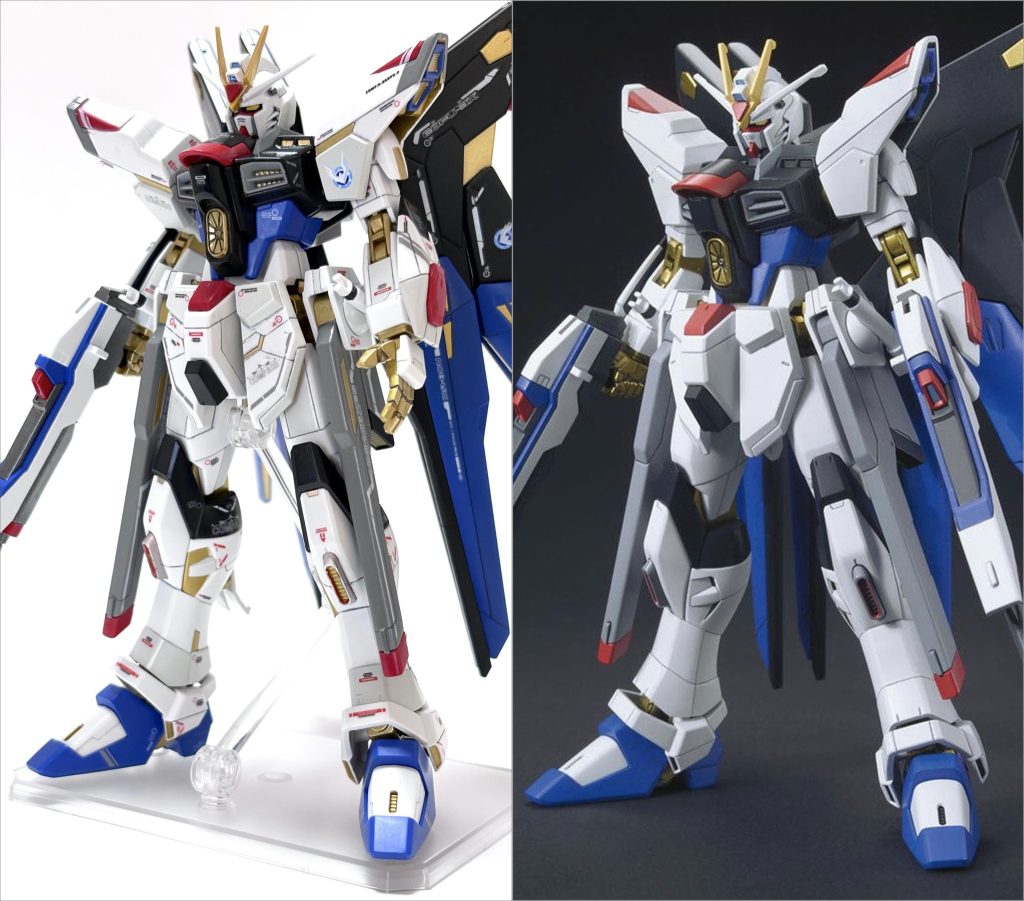 バンダイさん作例(右)と比較