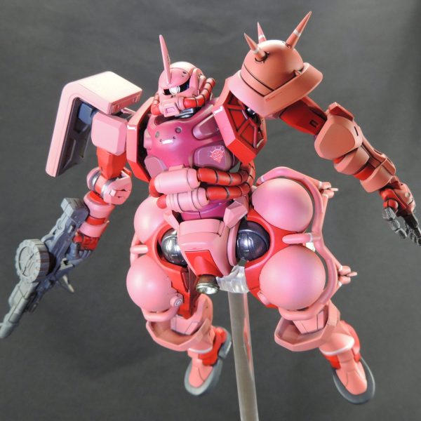 完成品 EG ガンダム HGUC シャア専用ザク 塗装済み 2体セット