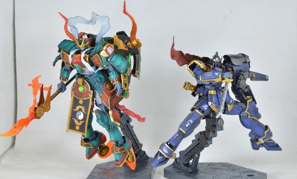 こちらはファンタジー路線の改造をしました。シェンロンはゴテゴテしすぎてポーズが取れない困ったちゃん。デスサイズは割とやりたいことが出来たのでお気に入り。