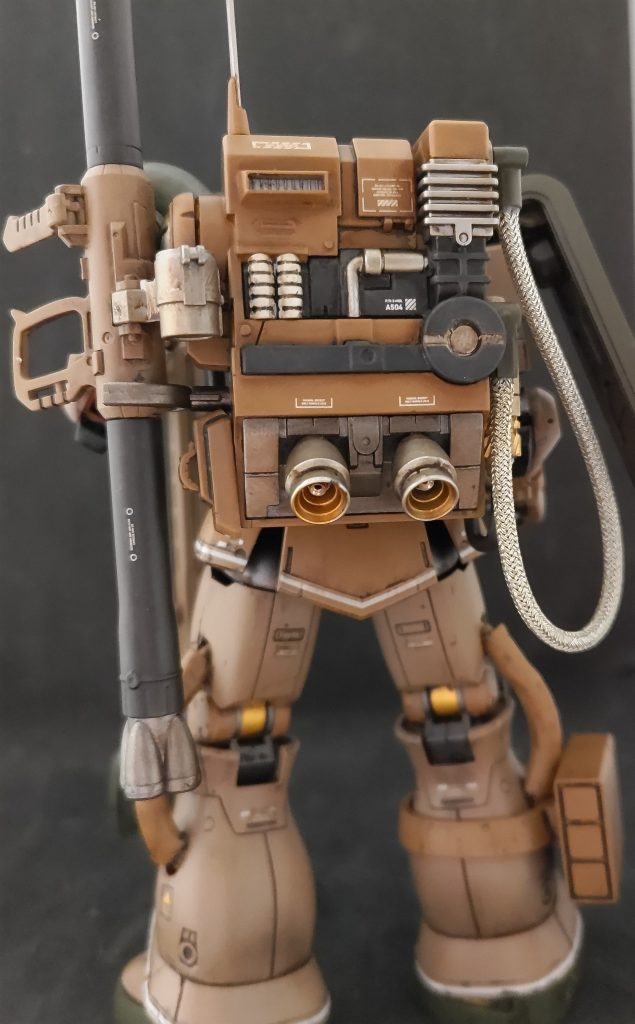 パックパックにダクトとかアンテナを付けてディテールアップ 