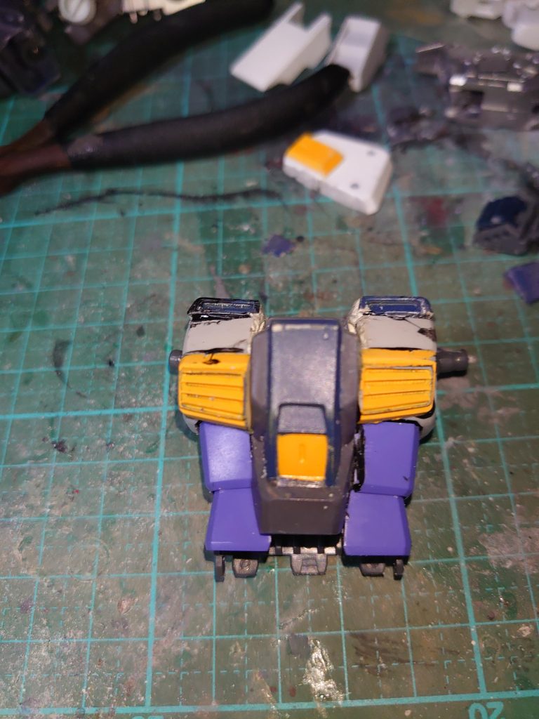 MG G3ガンダム2.0のフレームと外装をミキシング