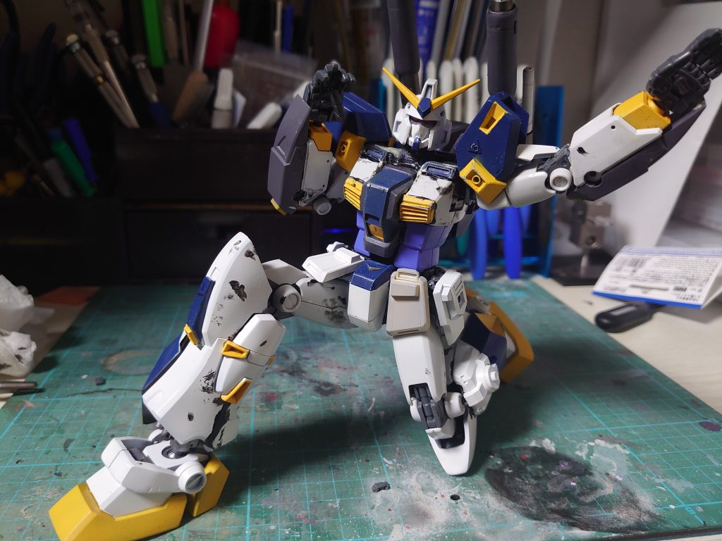 腕部も同じようにG3フレームを移植して可動が向上しています