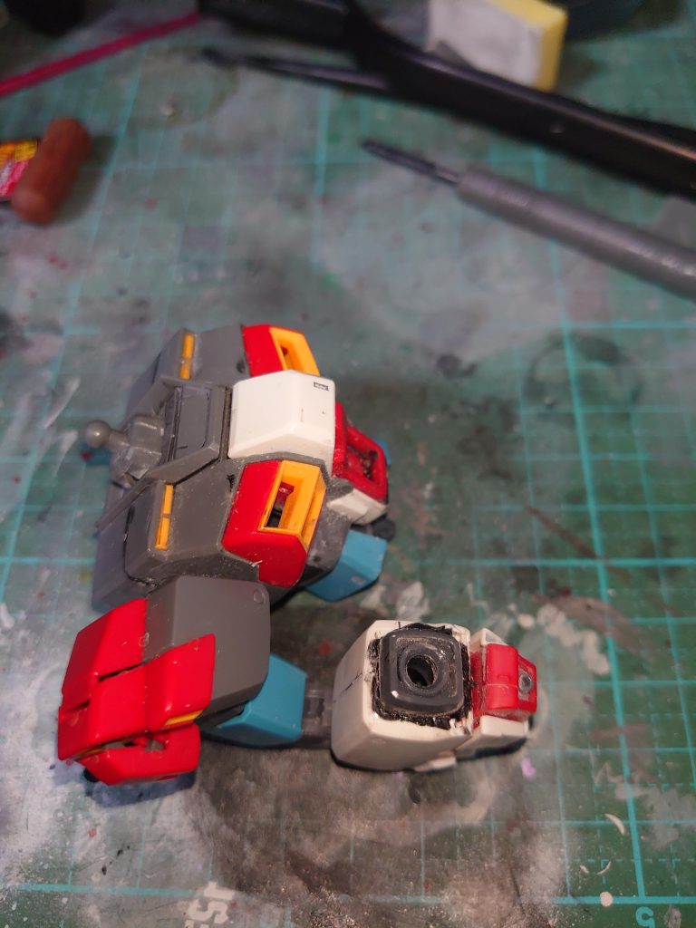 胸部、腕部にフレーム移植