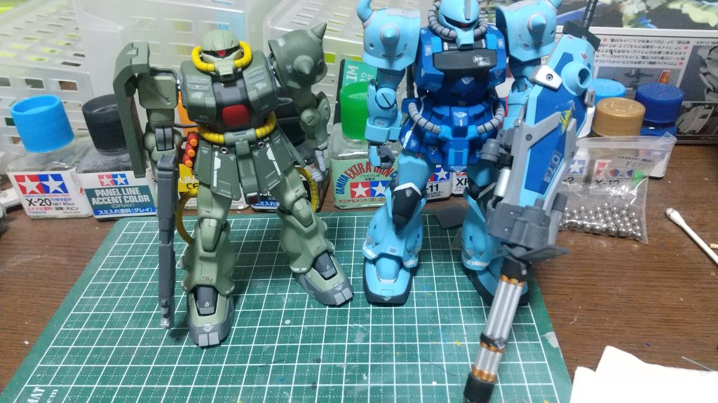 前に作ったグフカス共に