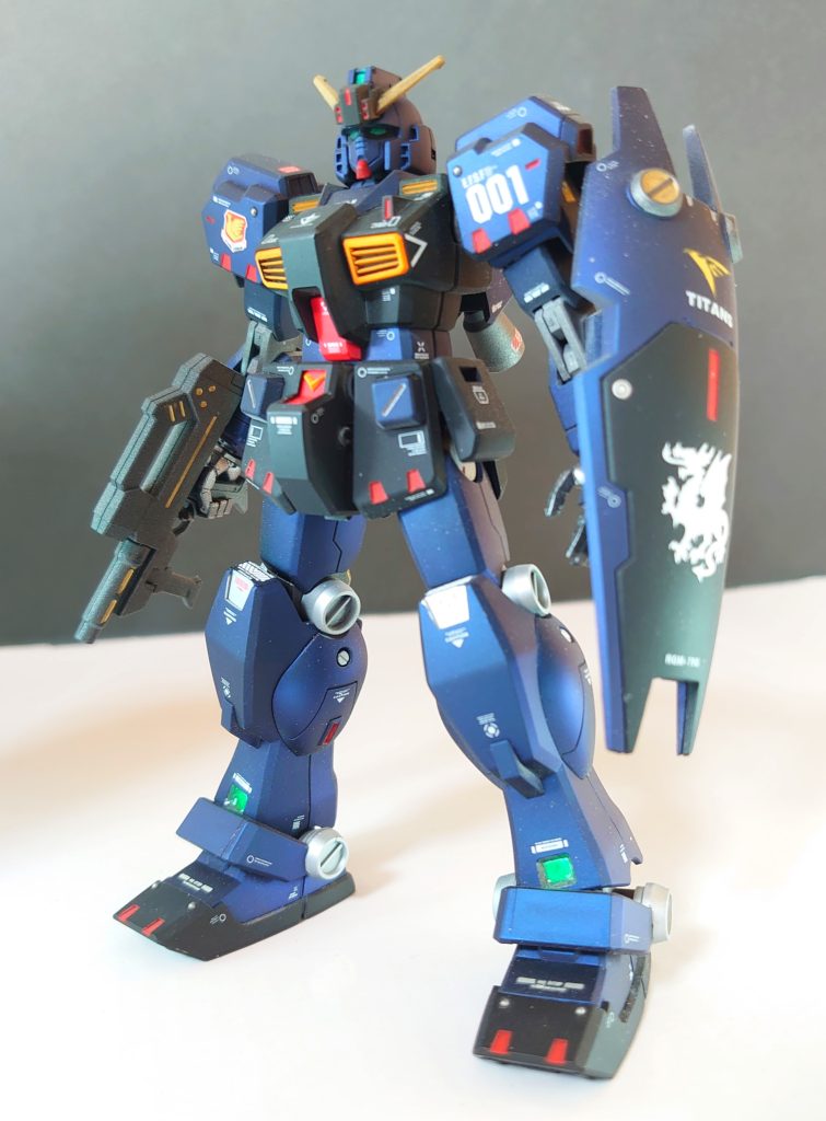 同時に頭だけ塗ってたヘイズルヘッドを移植しました「俺、俺がガンダムだ!」