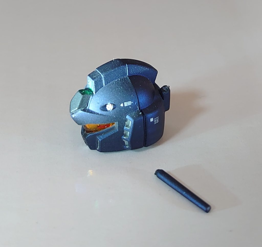 オマケです撮影後にジム・クゥエルを倒してしまいまして3度目くらいのアンテナ破損です。どんだけ折れるんすか