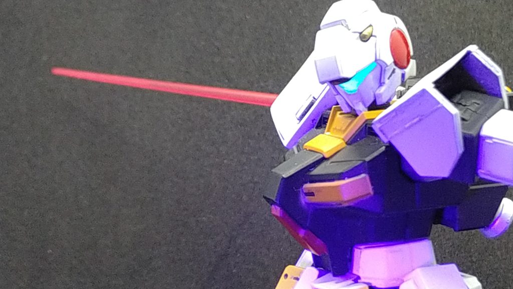 ビームサーベルはオリジンジム。過去に作ったジムコマンダンテのあまり。今回は余ったものばっかり使ってる