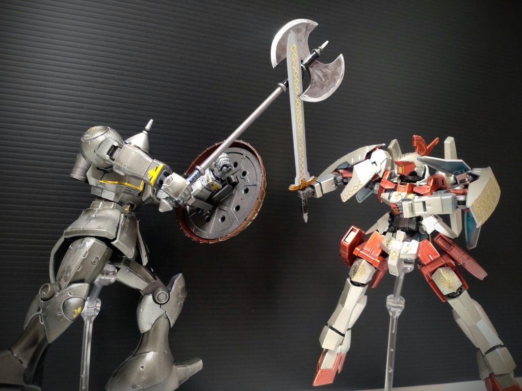 受け止めたつもりでそのまま叩きつぶされる直前wきっとその後は素直にギャンを師事していい関係を築いてる。