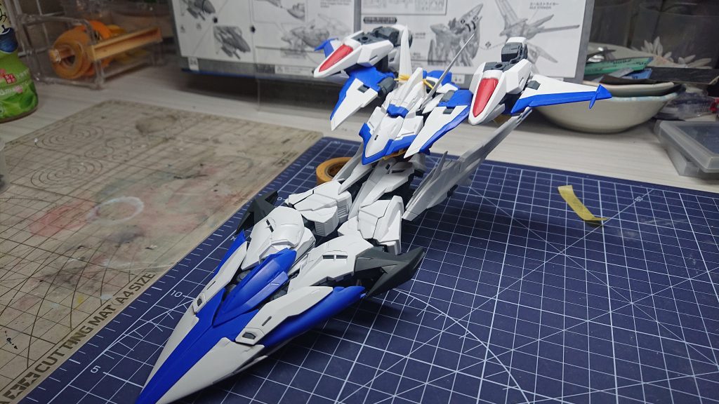 塗装前の変形形態! 塗った後は変形させる気は無いのでこれが最初で最後の姿