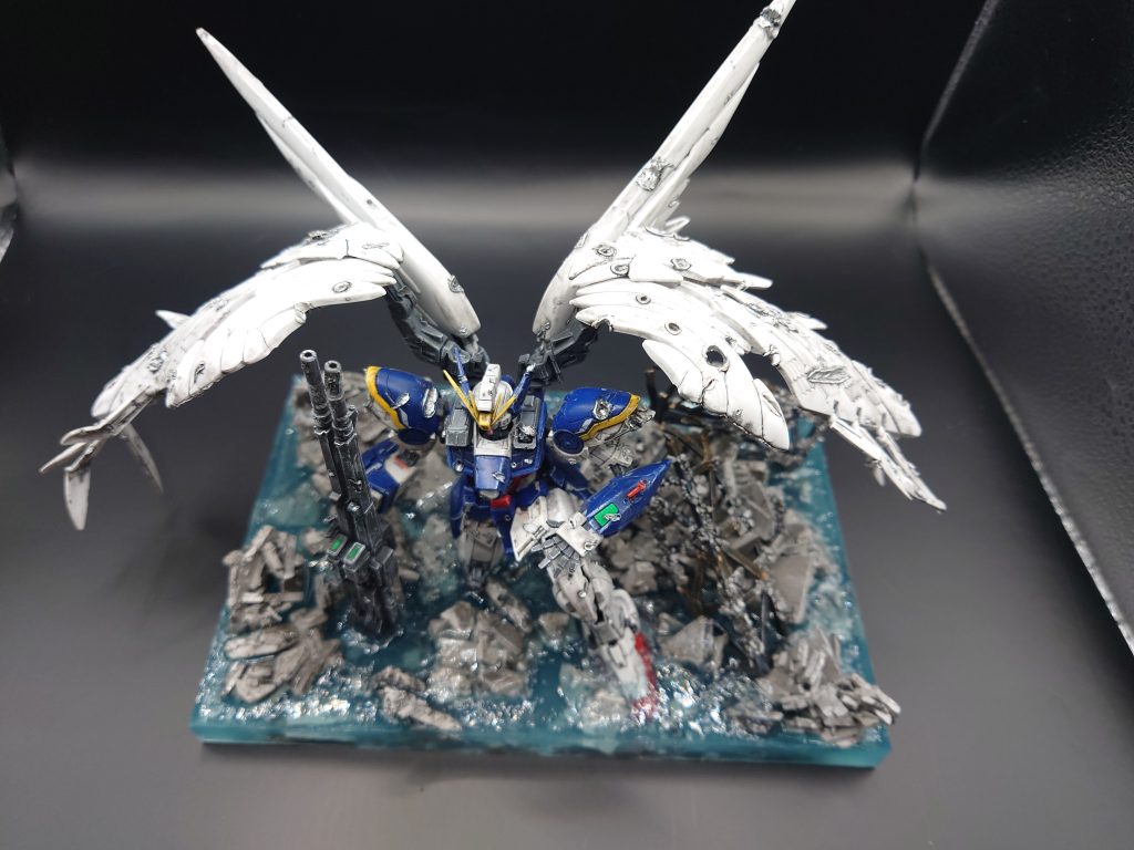 水没都市廃墟ジオラマ全体