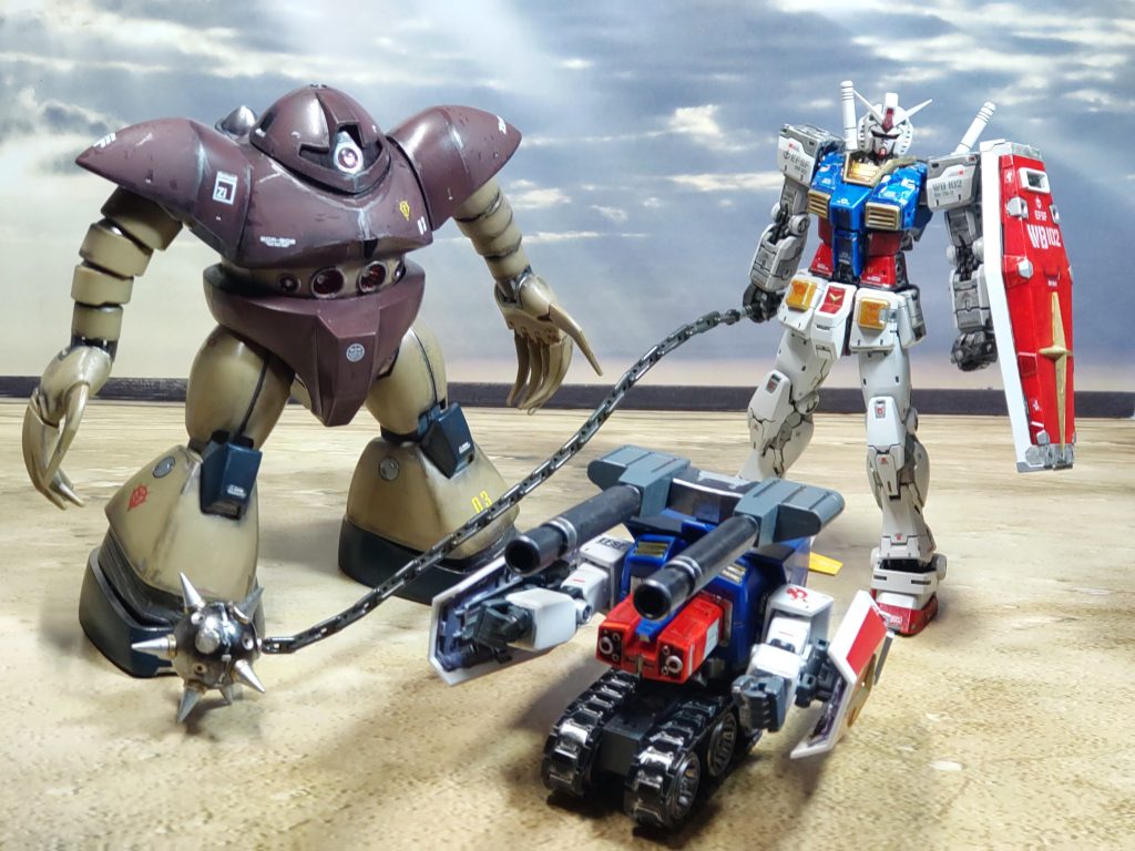 使ったキットHGUC ゴッグRG ガンダム(ver.2.0)  HGUC GアーマーよりGブル