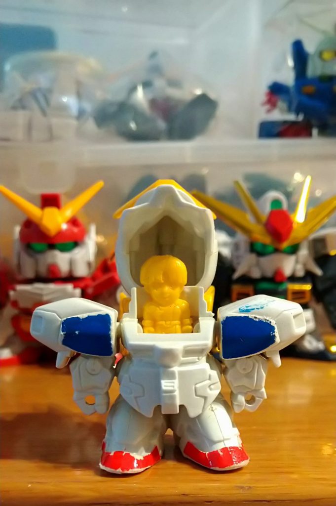 ゲットオン  している  ウッソ少年