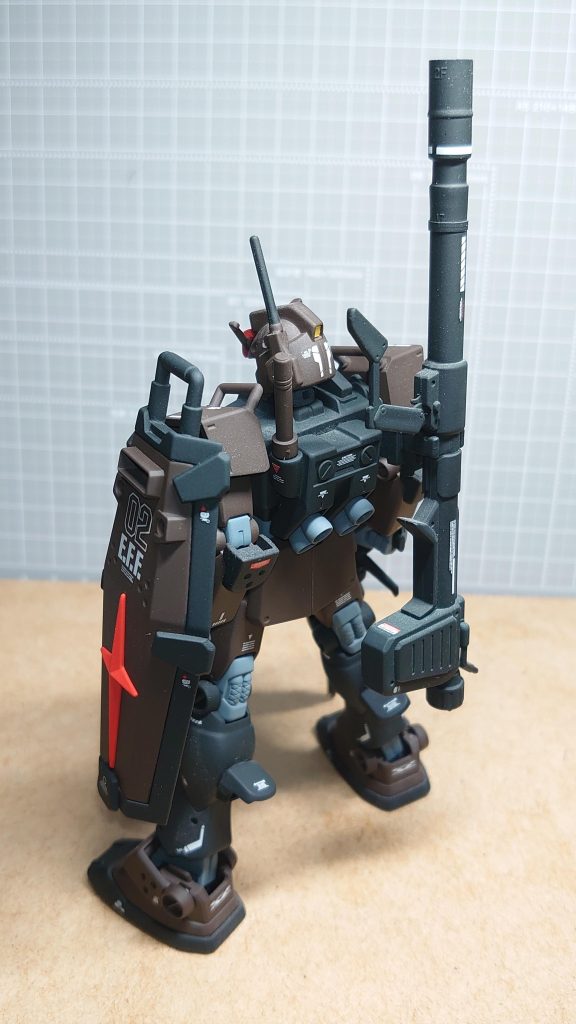 あまり難しい改造はしていません。あくまで RX-78の陸上運用機としてシンプルに見えるように。(´ρ`)