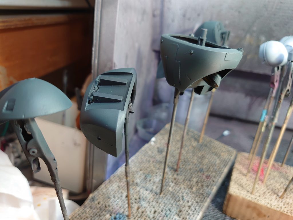 黒立ち上げ塗装です