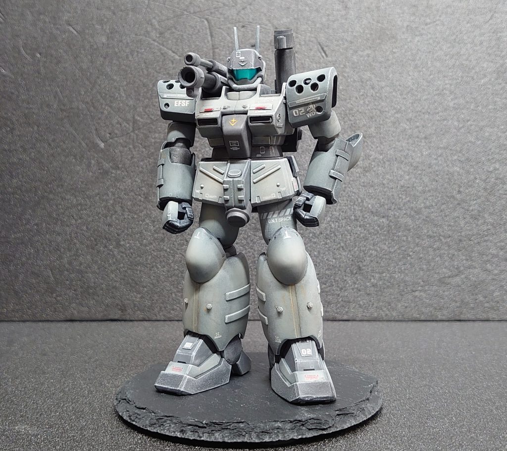 脚もとはほんのり錆色でウェザリングしました。