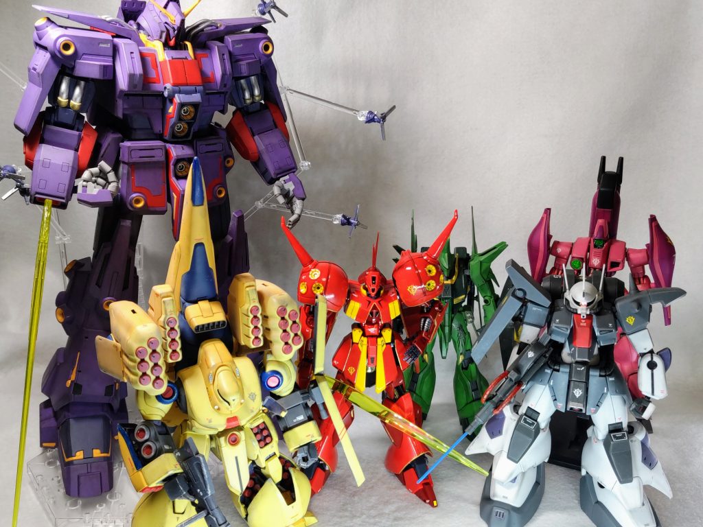 不遇な扱いだったZZの敵機体キットも随分揃ってきました。実はガルスJとドーベンウルフも確保できてるので楽しみです(zaku-kao5)