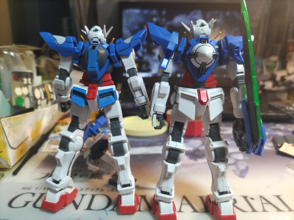 背中尻は切り貼りしましたGNコンデンサはRGダブルオーライザーの物を拝借