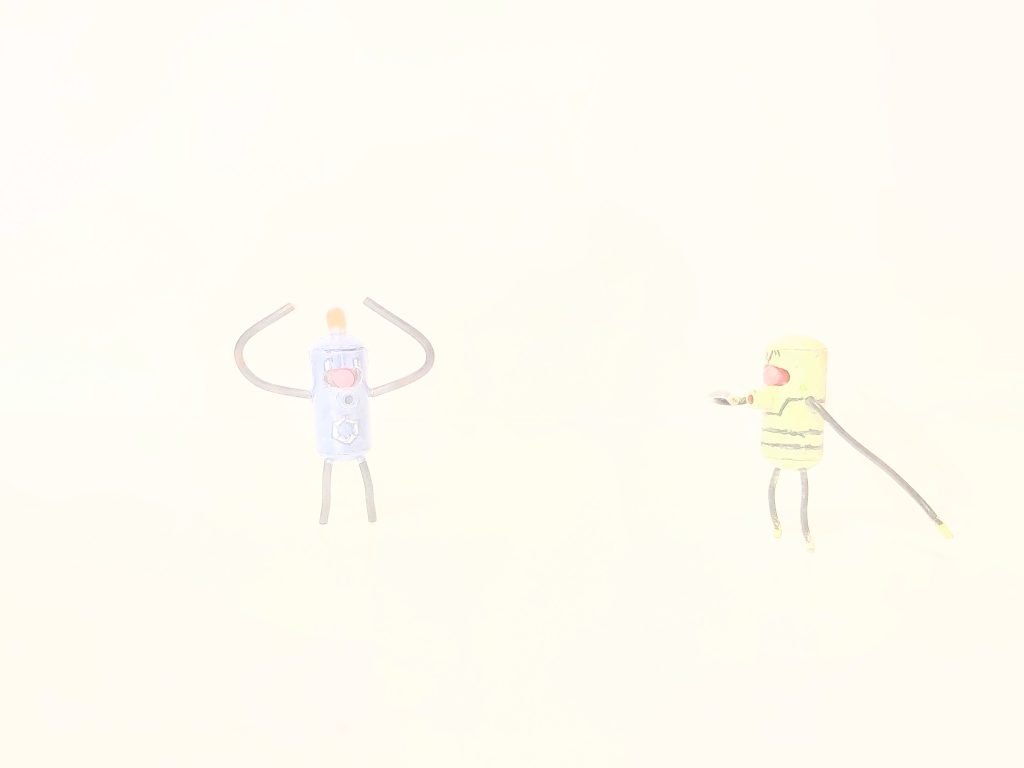 軍警なので非殺傷のフラッシュが出来ます