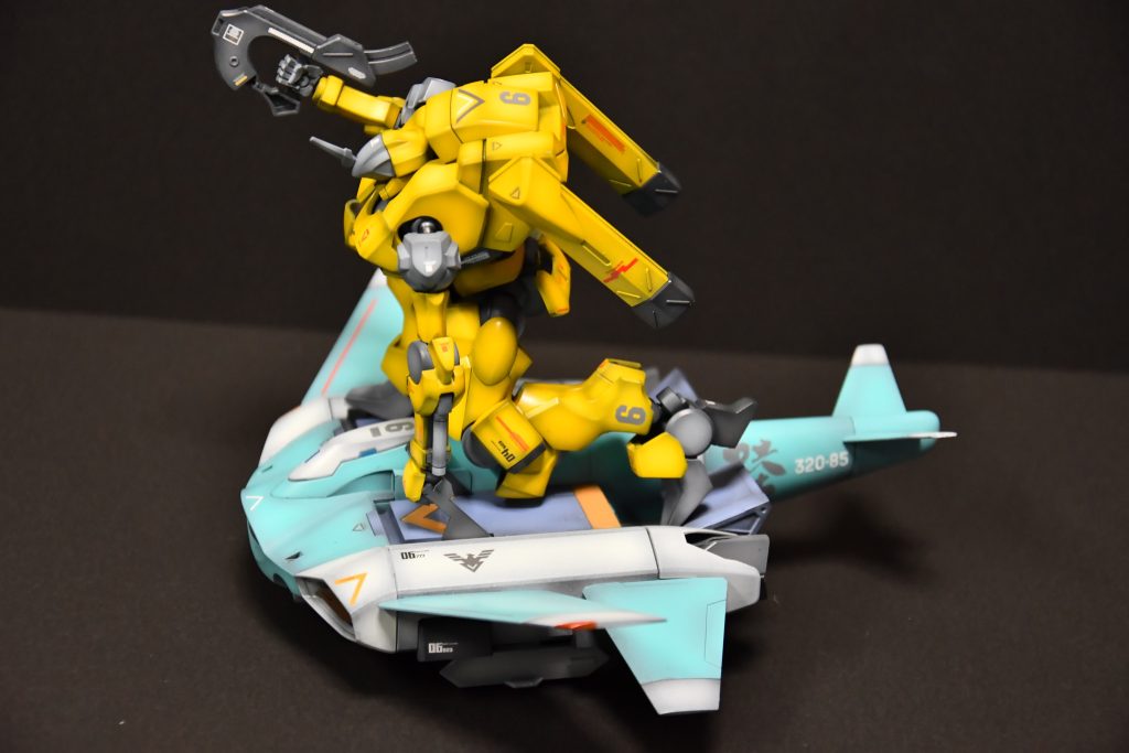 乗り込み着地態勢。