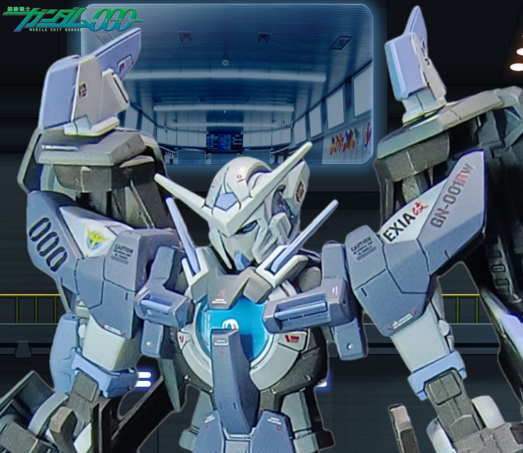 0を3つ並べたトリプルオーデカール。ツインドライブのマニピュレーターは、優秀ですね。違和感なく装着もでき位置調整もらくちん。肩の上が寂しかったので、羽を着けてみました。