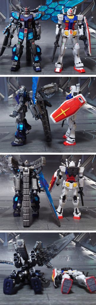 RX-78F00 ガンダム、通称“横浜ガンダム”との比較。
